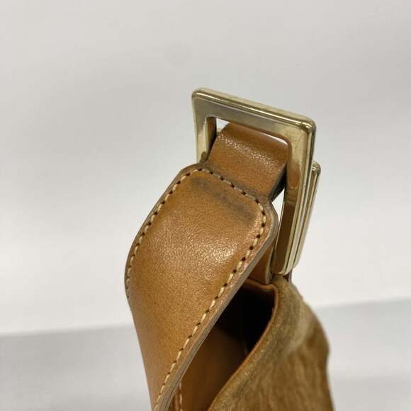 Celine Shoulder Bag C Macadam Suede Beige Women's - Picture 11 of 14